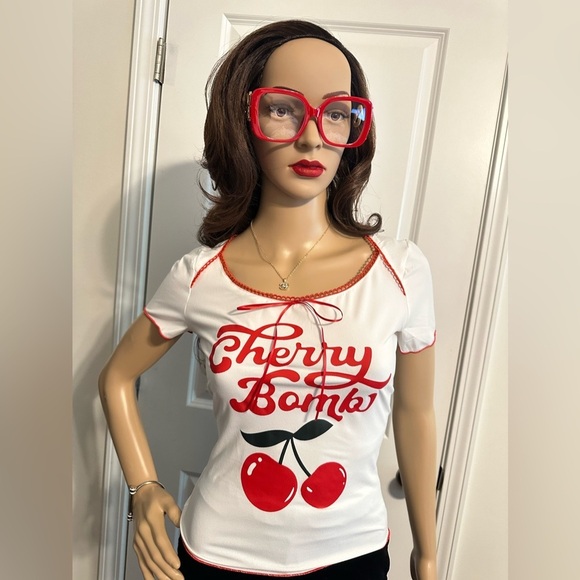 🌟HOST PICK🌟NIP-Cherry 🍒 Bomb Short Sleeve Tee - Picture 6 of 10